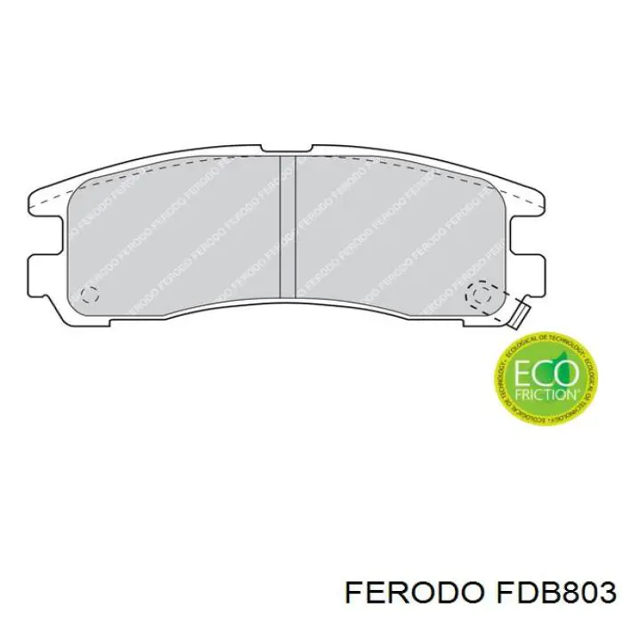 Sapatas do freio traseiras de disco Ferodo FDB803 preço, a partir de 23,79 USD
