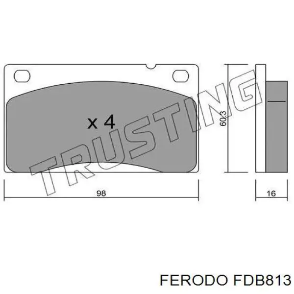 Compre FDB813 Ferodo Sapatas do freio dianteiras de disco