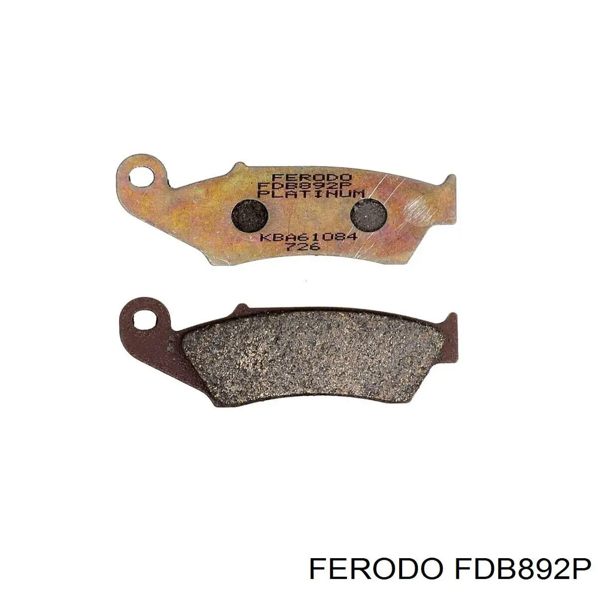 FDB892P Ferodo Sapatas do freio dianteiras de disco