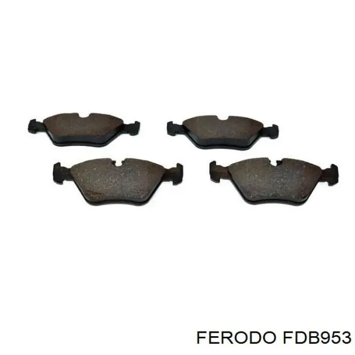 Compre FDB953 Ferodo Sapatas do freio dianteiras de disco
