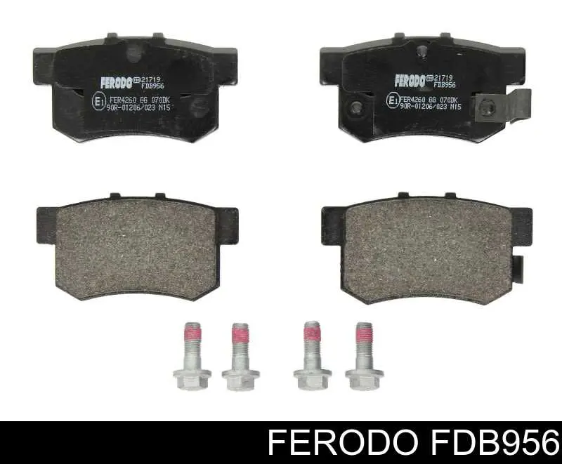 Sapatas do freio traseiras de disco Ferodo FDB956 preço, a partir de 24,23 USD
