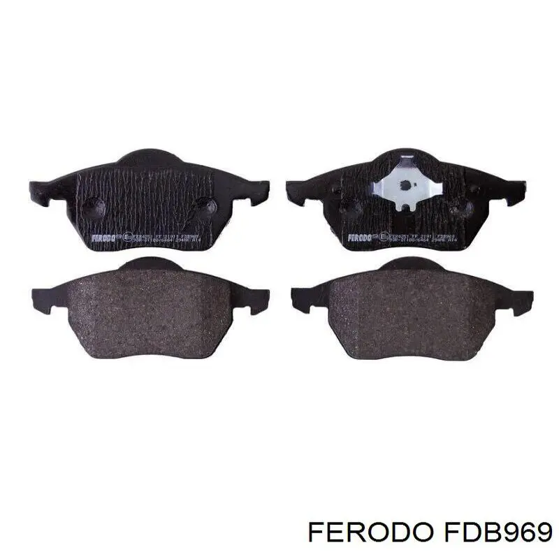 Sapatas do freio dianteiras de disco Ferodo FDB969 preço, a partir de 40,13 USD