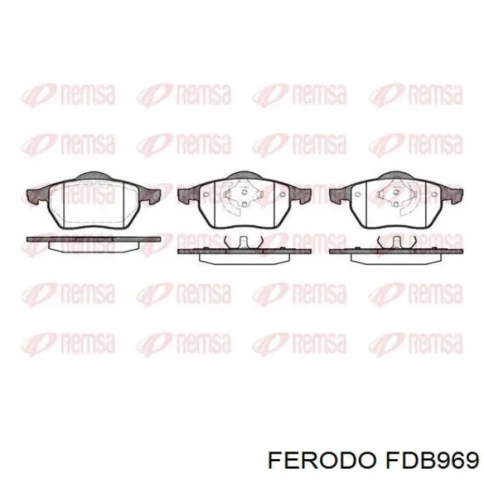 Compre FDB969 Ferodo Sapatas do freio dianteiras de disco
