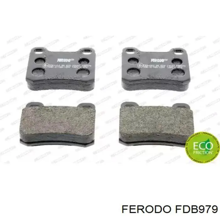 Sapatas do freio traseiras de disco Ferodo FDB979 preço, a partir de 18,12 USD