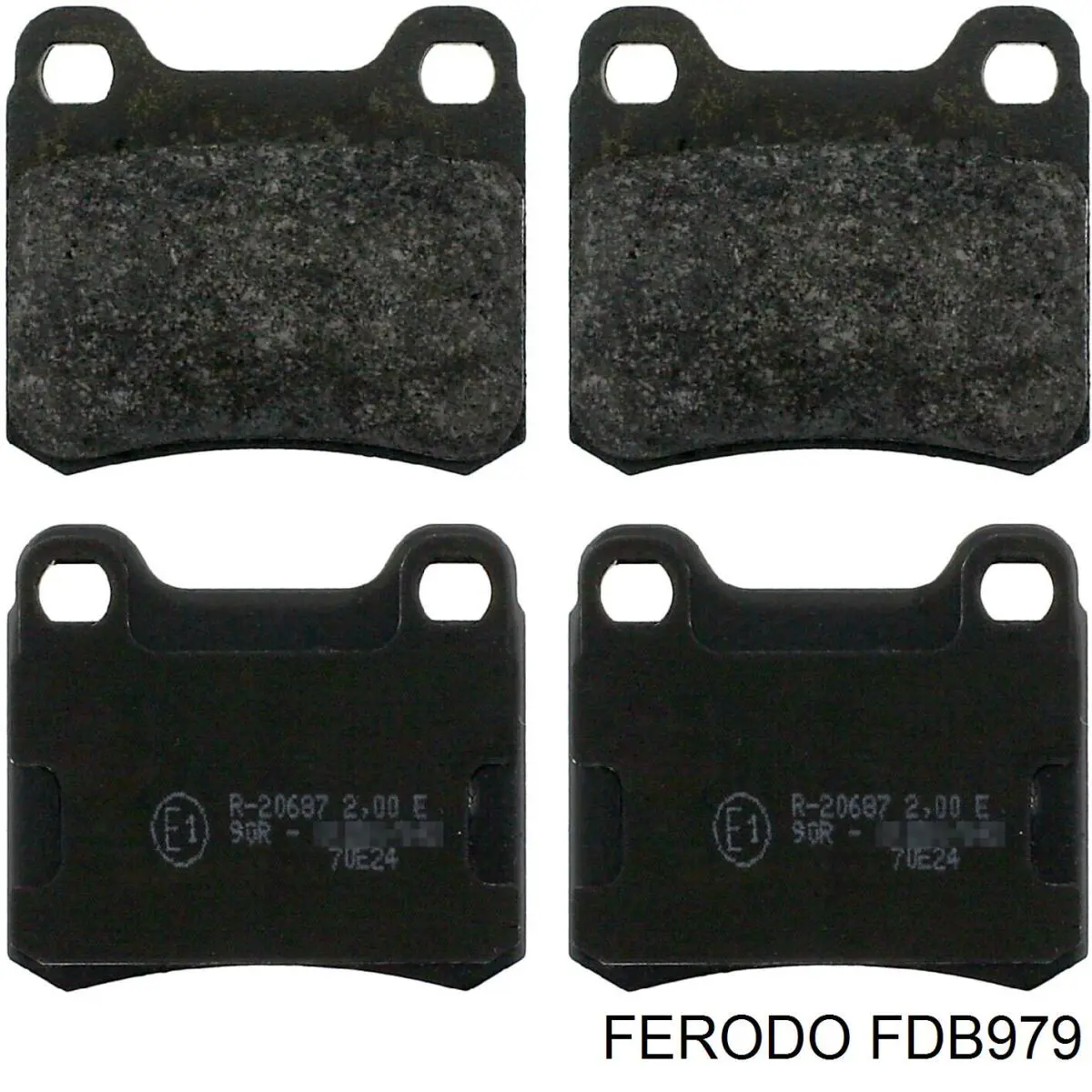 Compre FDB979 Ferodo Sapatas do freio traseiras de disco