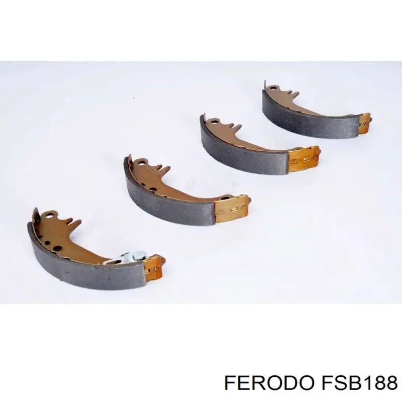 Compre FSB188 Ferodo Sapatas do freio traseiras de tambor