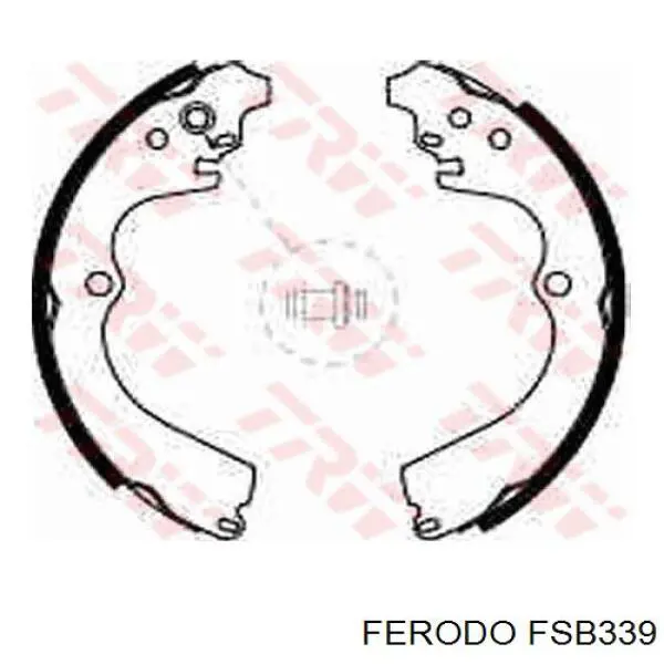 Sapatas do freio traseiras de tambor Ferodo FSB339 preço, a partir de 45,65 USD