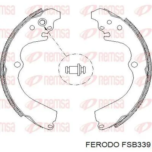 Compre FSB339 Ferodo Sapatas do freio traseiras de tambor