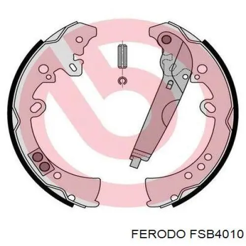 Compre FSB4010 Ferodo Sapatas do freio traseiras de tambor