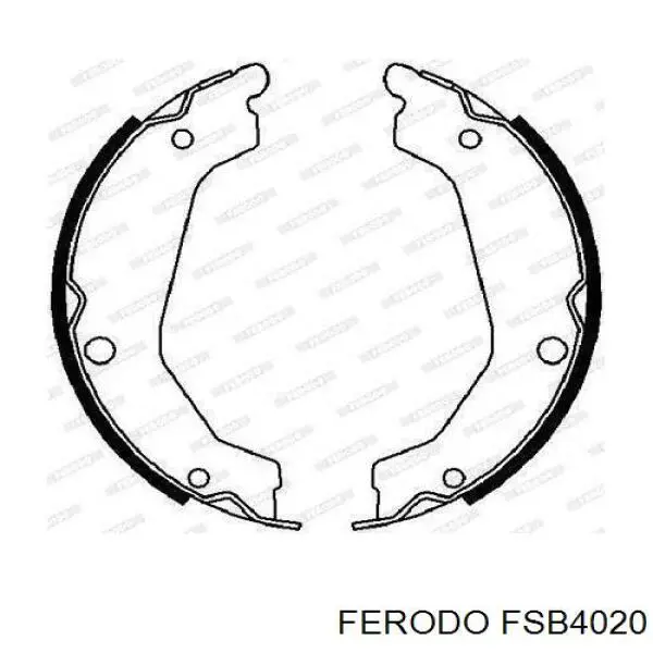 Sapatas do freio de estacionamento Ferodo FSB4020 preço, a partir de 46,98 USD