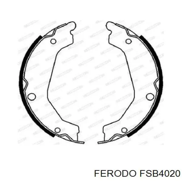 Compre FSB4020 Ferodo Sapatas do freio de estacionamento