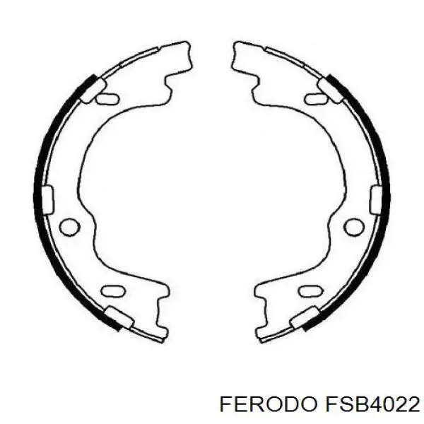 Compre FSB4022 Ferodo Sapatas do freio de estacionamento