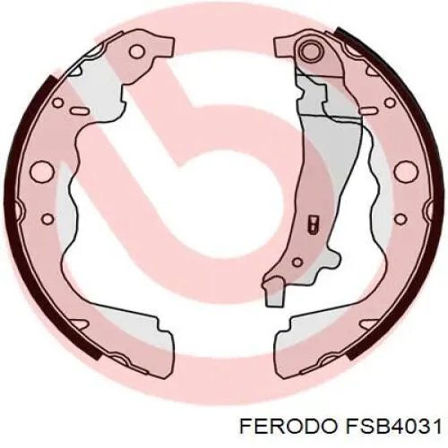 Compre FSB4031 Ferodo Sapatas do freio traseiras de tambor