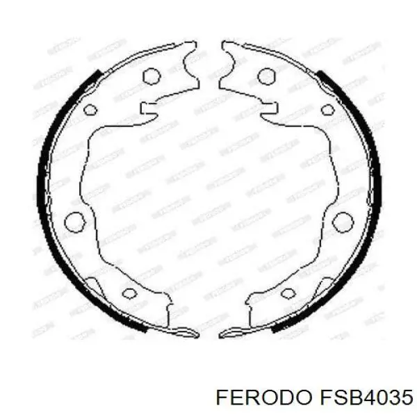 Compre FSB4035 Ferodo Sapatas do freio de estacionamento