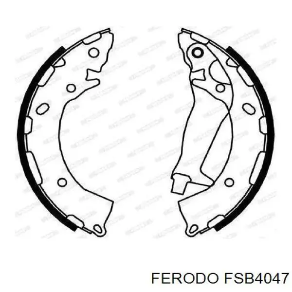 Sapatas do freio traseiras de tambor Ferodo FSB4047 preço, a partir de 36,46 USD