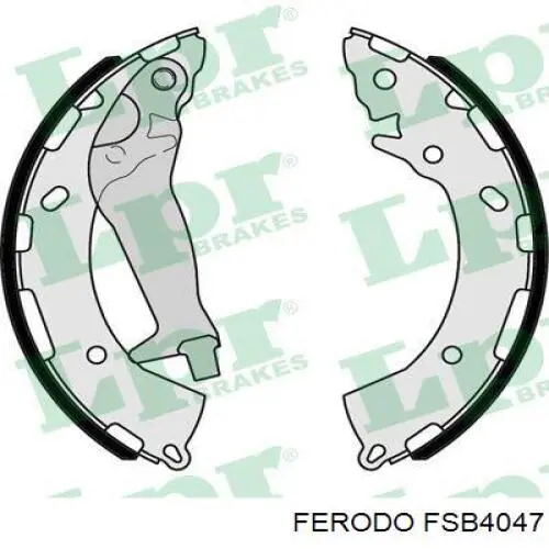 Compre FSB4047 Ferodo Sapatas do freio traseiras de tambor