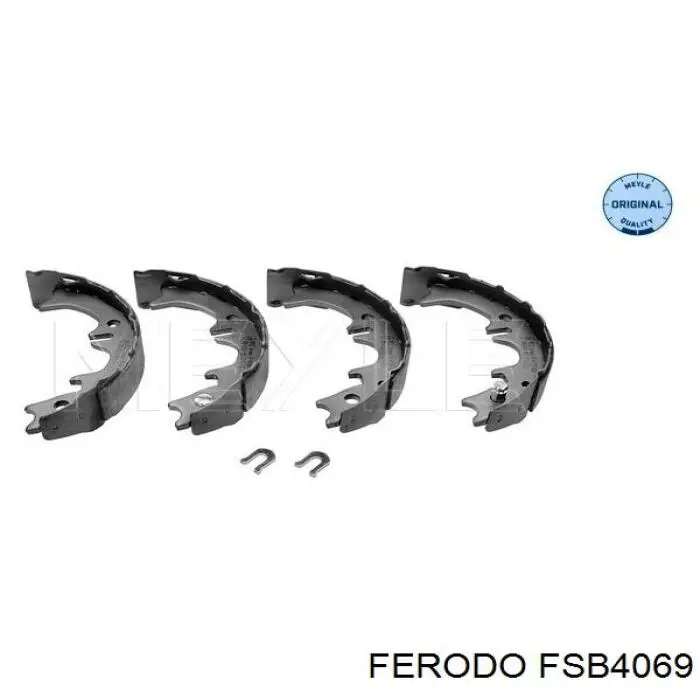 Compre FSB4069 Ferodo Sapatas do freio de estacionamento