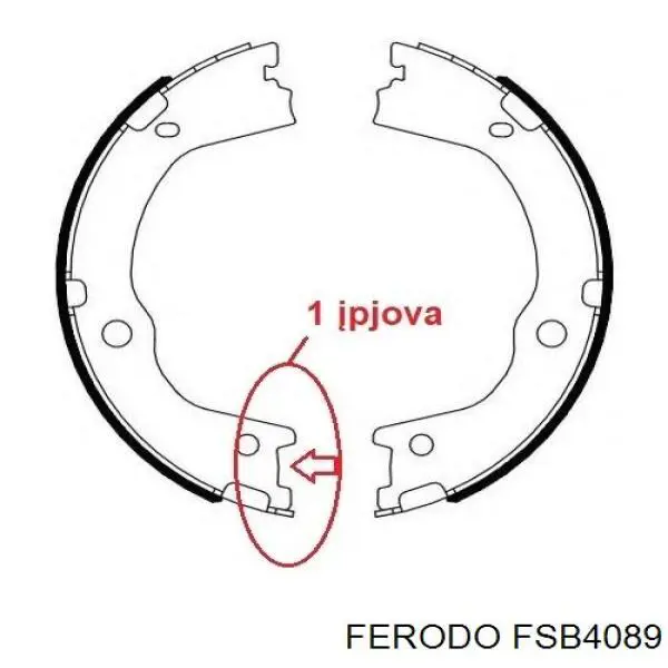 Compre FSB4089 Ferodo Sapatas do freio de estacionamento