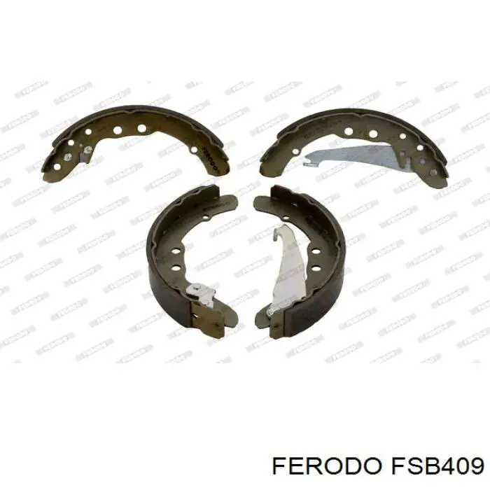 Compre FSB409 Ferodo Sapatas do freio traseiras de tambor