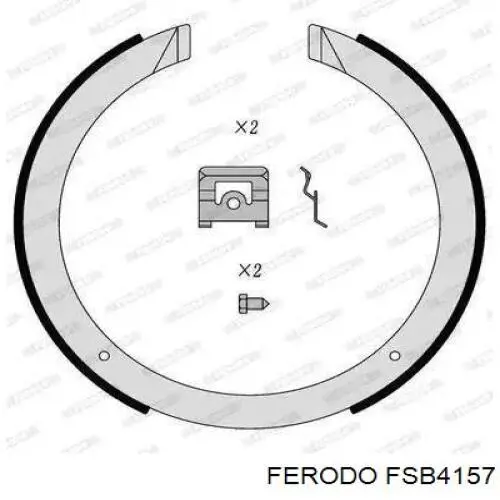 FSB4157 Ferodo Sapatas do freio de estacionamento