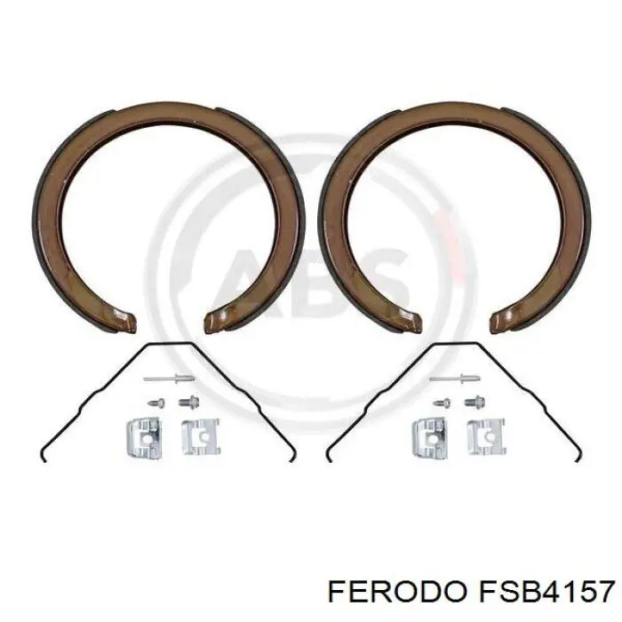 Sapatas do freio de estacionamento Ferodo FSB4157 preço, a partir de 34,21 USD