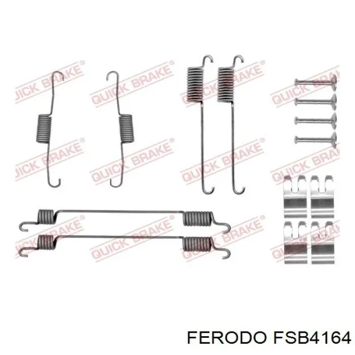 Compre FSB4164 Ferodo Sapatas do freio traseiras de tambor