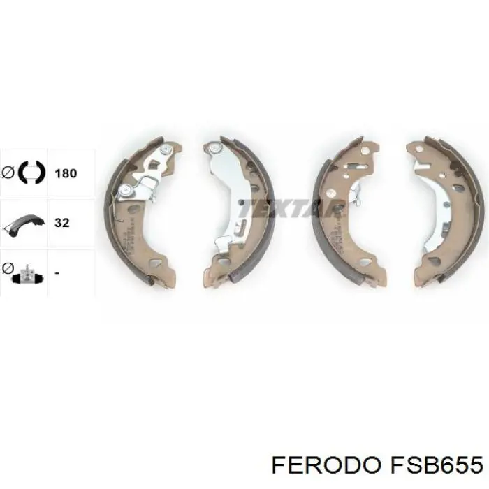 Compre FMK573 Ferodo Sapatas do freio traseiras de tambor