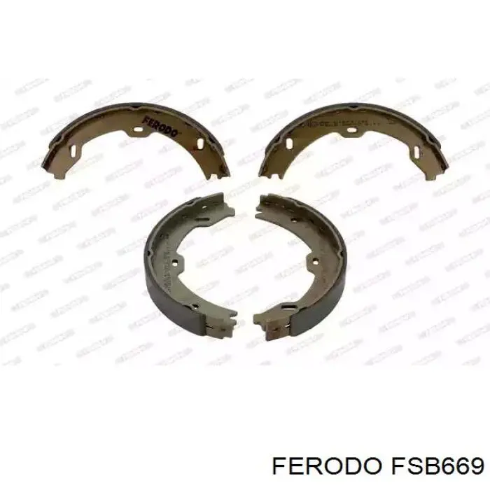 Sapatas do freio de estacionamento Ferodo FSB669 preço, a partir de 54,20 USD