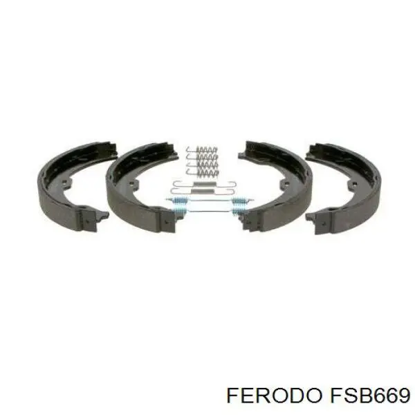 Compre FSB669 Ferodo Sapatas do freio de estacionamento