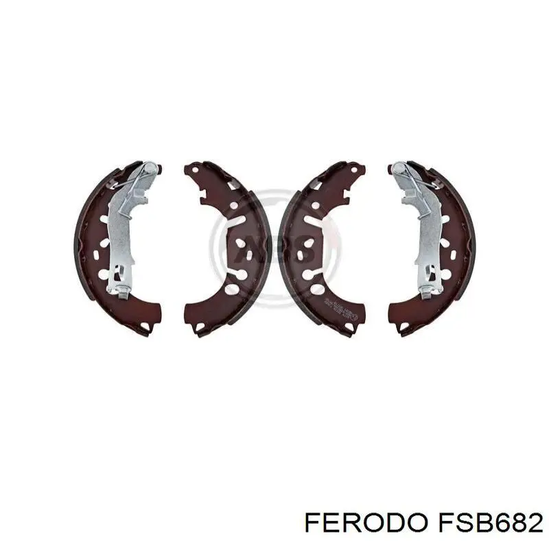 Compre FSB682 Ferodo Sapatas do freio traseiras de tambor