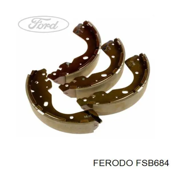 Sapatas do freio traseiras de tambor Ferodo FSB684 preço, a partir de 90,50 USD