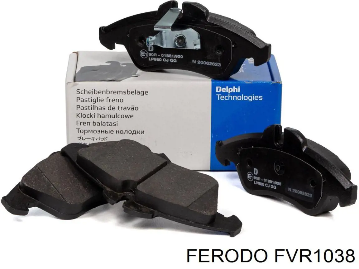 Compre FVR1038 Ferodo Sapatas do freio dianteiras de disco