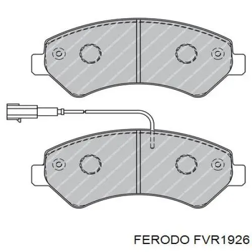 Sapatas do freio dianteiras de disco Ferodo FVR1926 preço, a partir de 42,14 USD