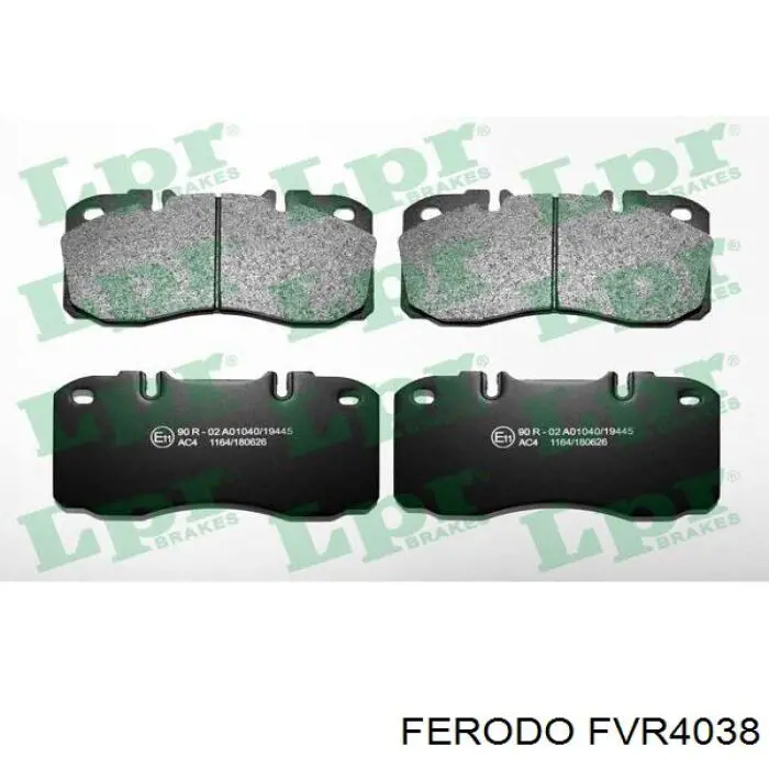 Sapatas do freio dianteiras de disco Ferodo FVR4038 preço, a partir de 80,80 USD