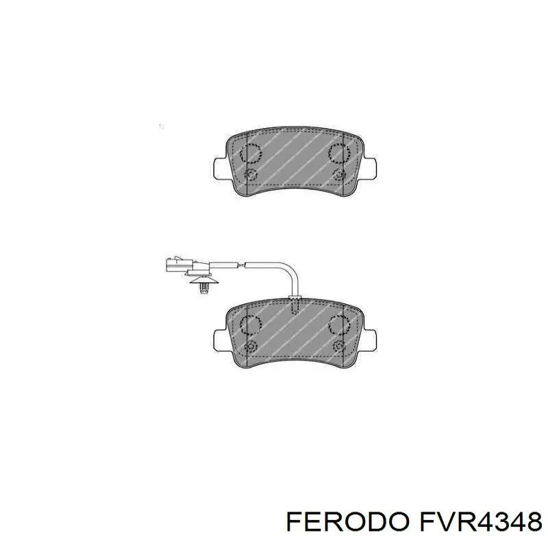 Compre FVR4348 Ferodo Sapatas do freio traseiras de disco