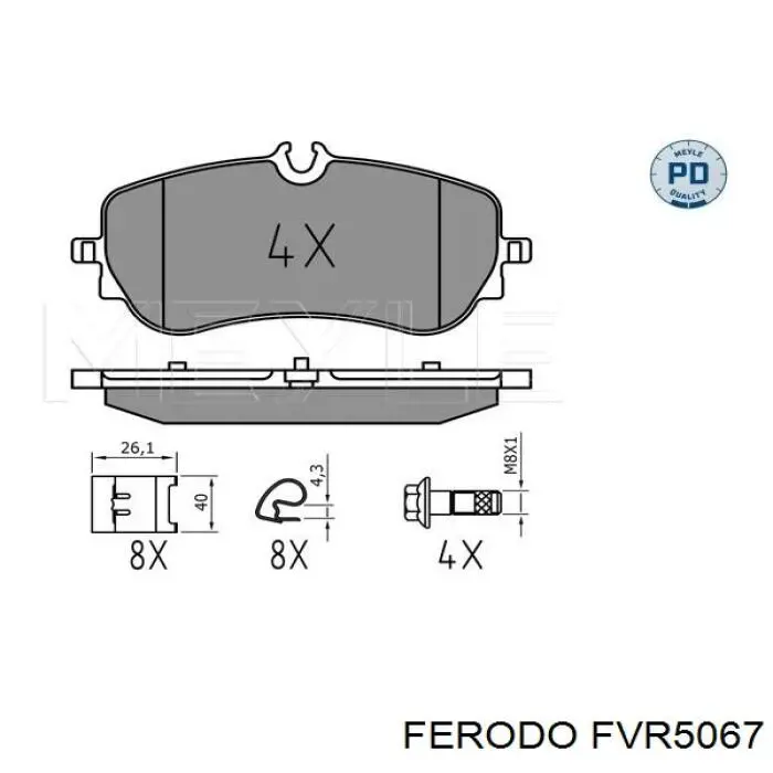 Compre FVR5067 Ferodo Sapatas do freio dianteiras de disco