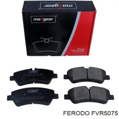 FVR5075 Ferodo Sapatas do freio traseiras de disco