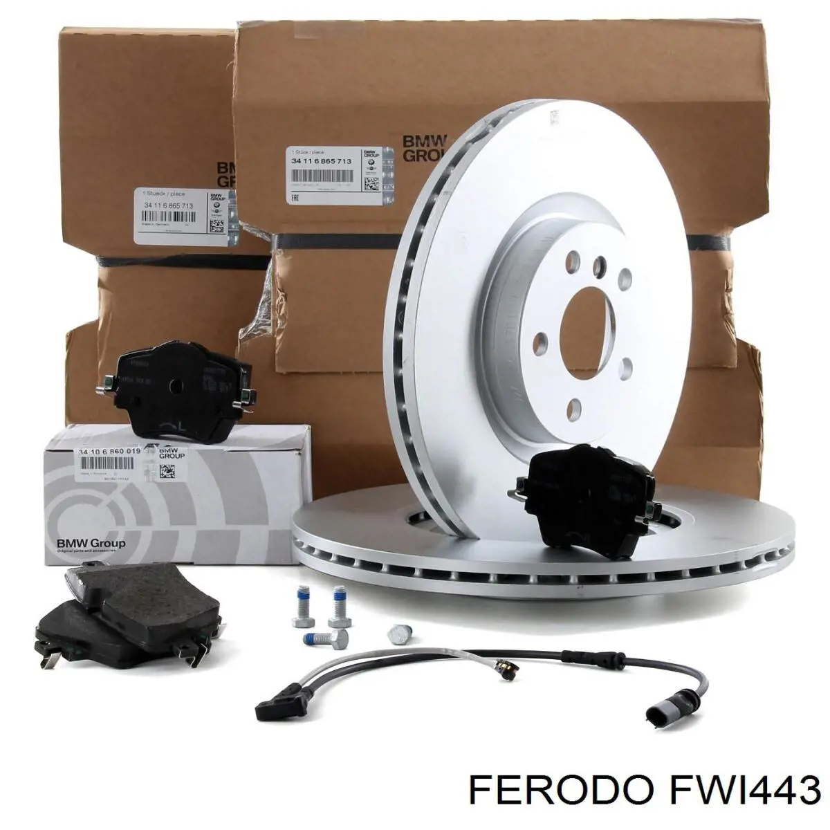 Compre FWI443 Ferodo Sensor dianteiro esquerdo de desgaste das sapatas do freio