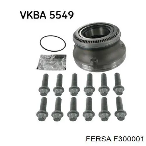 F300001 Fersa Cubo dianteiro
