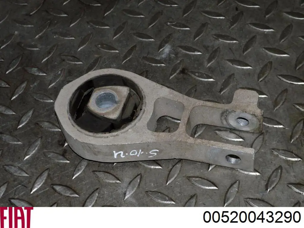 Coxim (suporte) esquerdo traseiro de motor 00520043290 Fiat/Alfa/Lancia