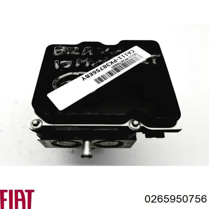 Unidade hidráulico de controlo ABS 0265235416 Fiat/Alfa/Lancia