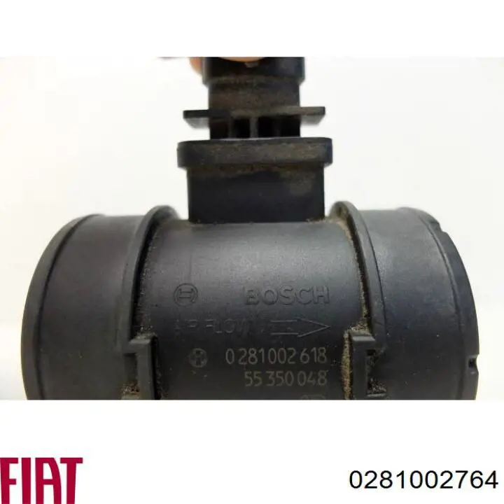 Sensor de fluxo (consumo) de ar, medidor de consumo M.A.F. - (Mass Airflow) Fiat/Alfa/Lancia 0281002764 preço, a partir de 55,87 USD