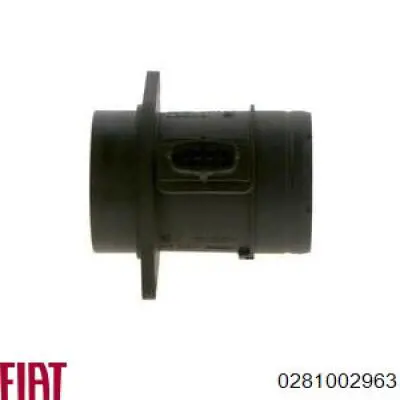 Sensor de fluxo (consumo) de ar, medidor de consumo M.A.F. - (Mass Airflow) 0281002963 Fiat/Alfa/Lancia