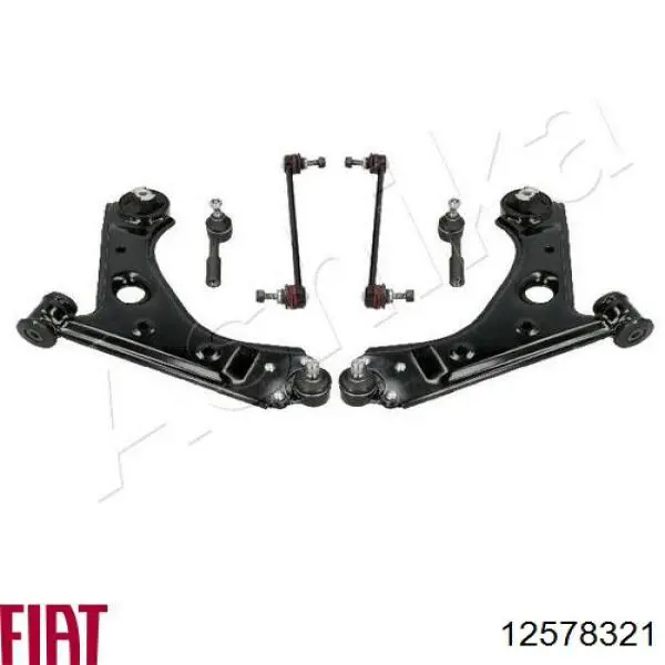 12578321 Fiat/Alfa/Lancia Kit de braços oscilantes de suspensão dianteira