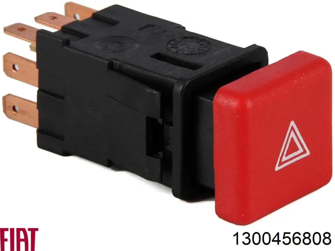 Compre 1300456808 Fiat/Alfa/Lancia Botão de ativação do sinal de emergência