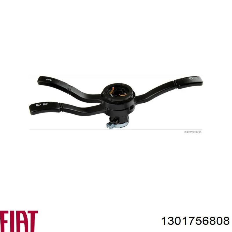 Comutador instalado na coluna da direção, montado 1301756808 Fiat/Alfa/Lancia