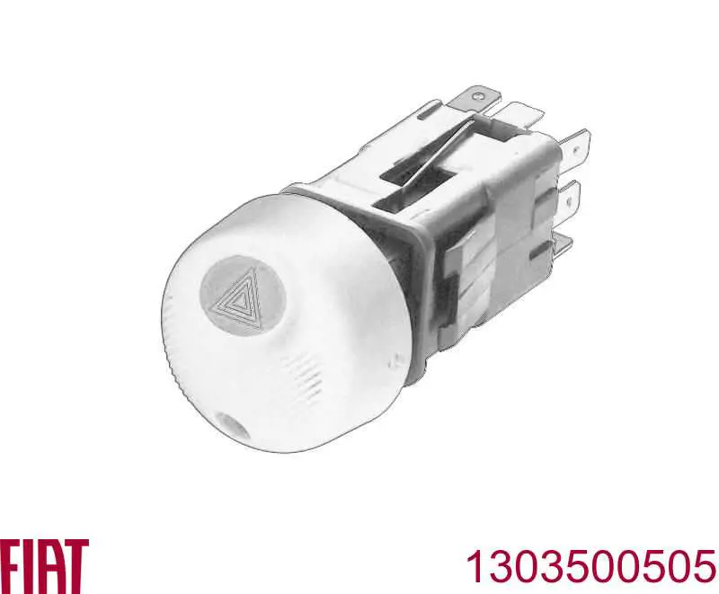 655438 Peugeot/Citroen Botão de ativação do sinal de emergência
