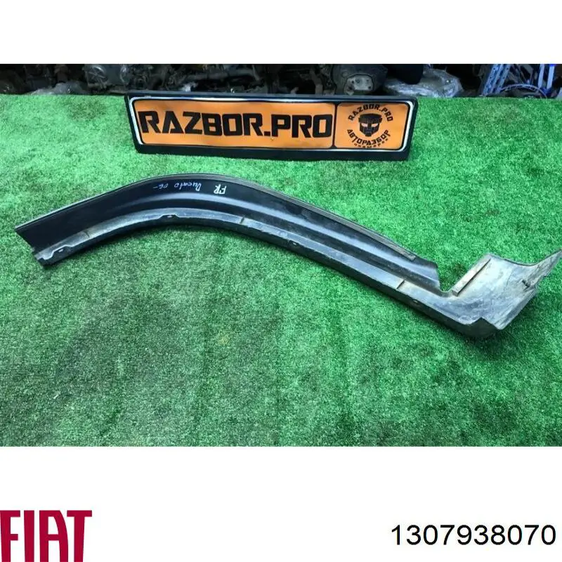 Expansor (placa sobreposta) de arco do pára-lama dianteiro direito 1307938070 Fiat/Alfa/Lancia