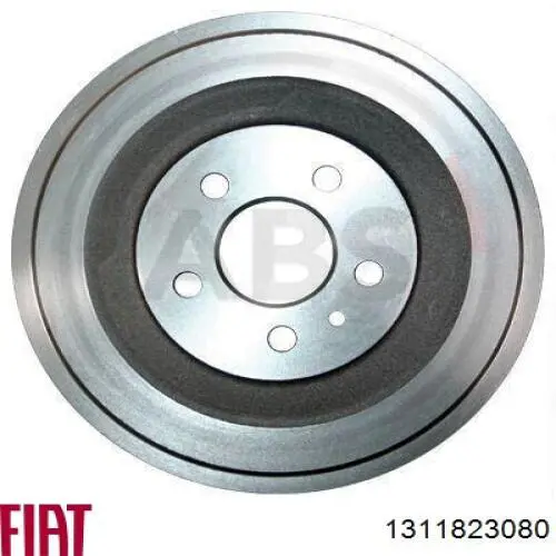 1311823080 Fiat/Alfa/Lancia Tambor do freio traseiro