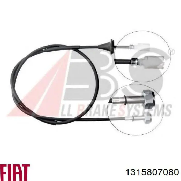 Compre 1315807080 Fiat/Alfa/Lancia Cabo de acionamento de velocímetro